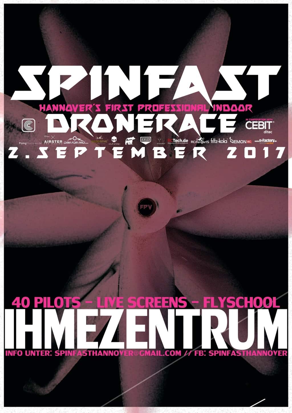 Ihme Zentrum Spinfast Drone Race - "Mit 90 Sachen durchs Ihme-Zentrum - Drone Racing mitten in Linden"