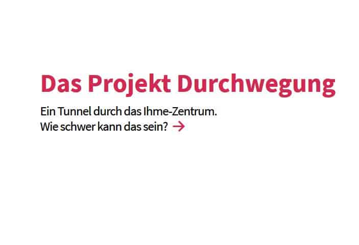 Neue Website zur Durchwegung Ihme Zentrum pfadfinder - Neue Website zur Durchwegung: „Ihme-Zentrum pfadfinder“